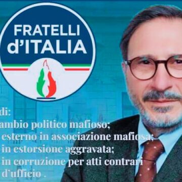 Arrestato ex consigliere comunale di Fratelli d’Italia per accuse di associazione mafiosa e corruzione