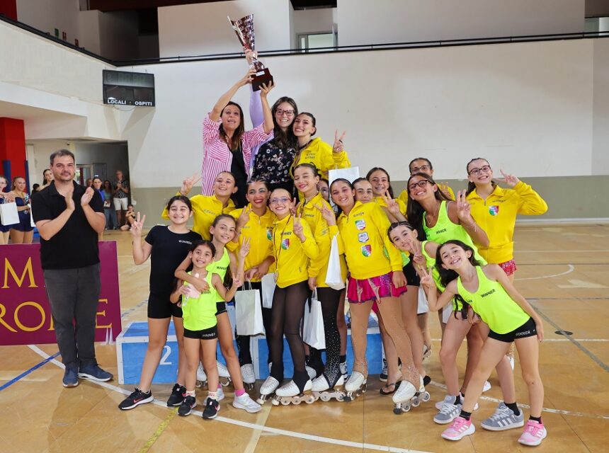 IMG-20250805-WA0027 Winner Battiati prima in assoluto nella finale nazionale femminile del Circuito artistico di pattinaggio “in line” che si è disputata a Pomezia